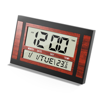 Best-Digital Wall Clock LCD Large Number Time Temperature Calendar Alarm Table Desk Clock Modern Design Office Home