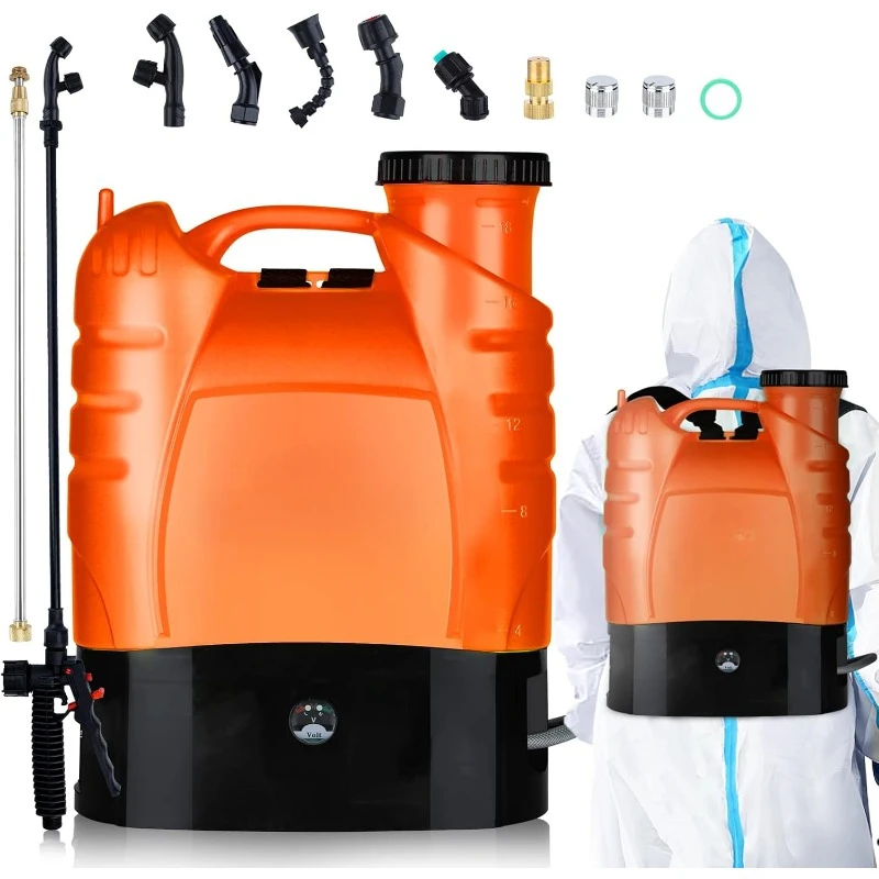 

Backpack Sprayer Electric Garden Pump Sprayer with Lithium Battery for Long Time Spray Brass Telescope Wand