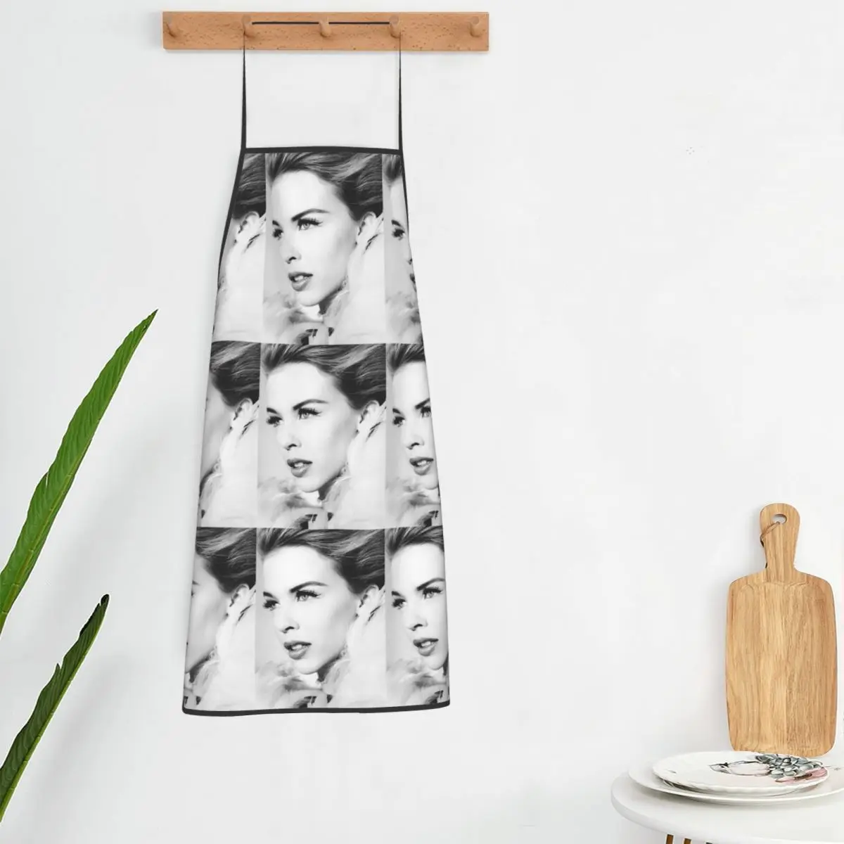 Kylie Minogue - Collage Aprons Chef Cooking Cuisine Tablier Bib Kitchen Cleaning Pinafore for Women Men Gardening