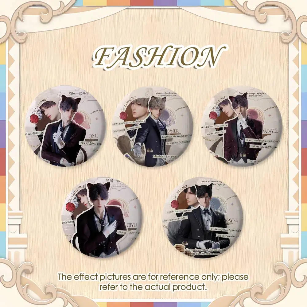 

Game L-Love And Deepspace Badges Round Exquisite Badge Brooches Creative Pins For Clothes Hat Backpack Gift Accessories