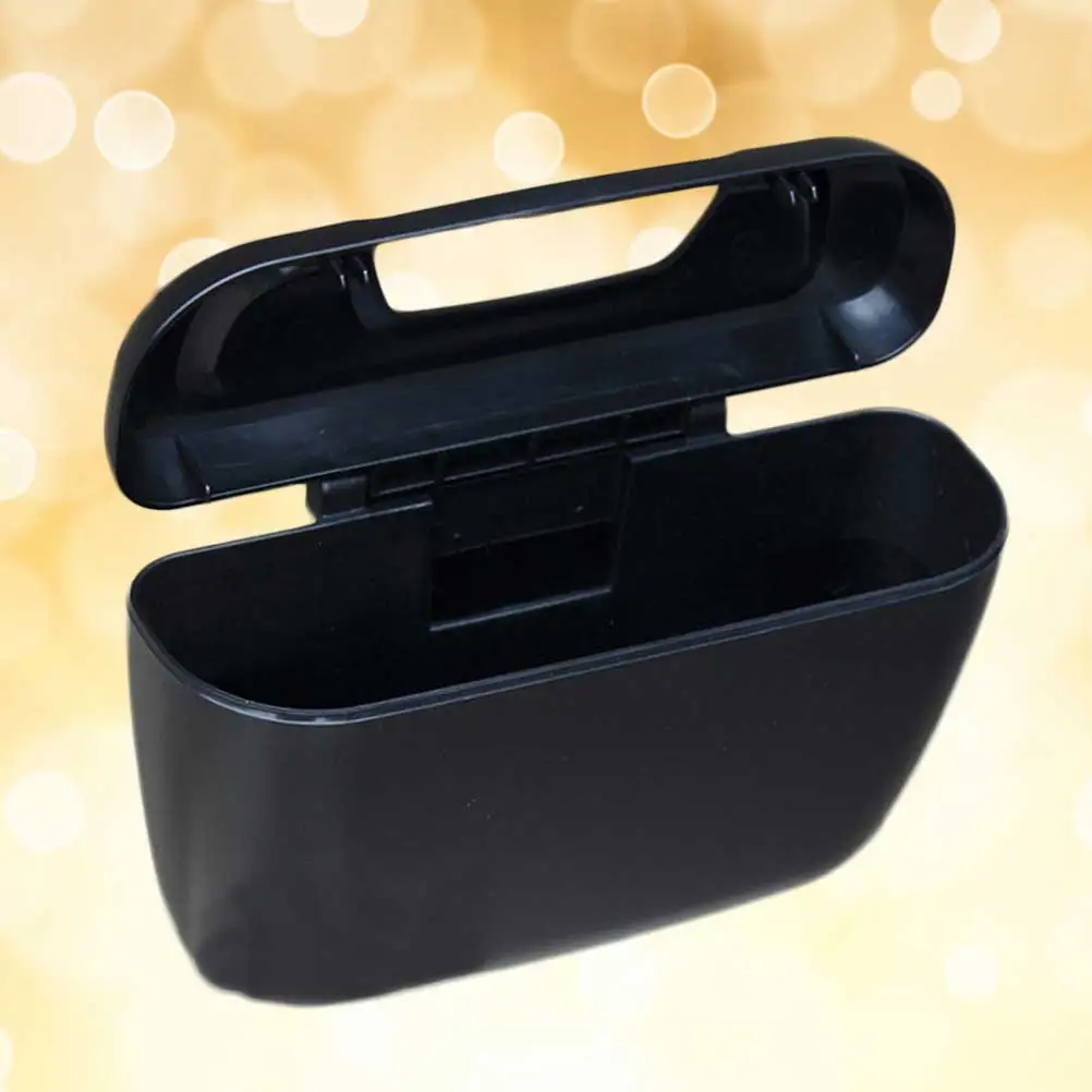 

Universal Car Trash Can Leak Proof Portable Mini Waste Bin Black Auto Container Storage Bag Toy Clothes Holder Garbage Traveling