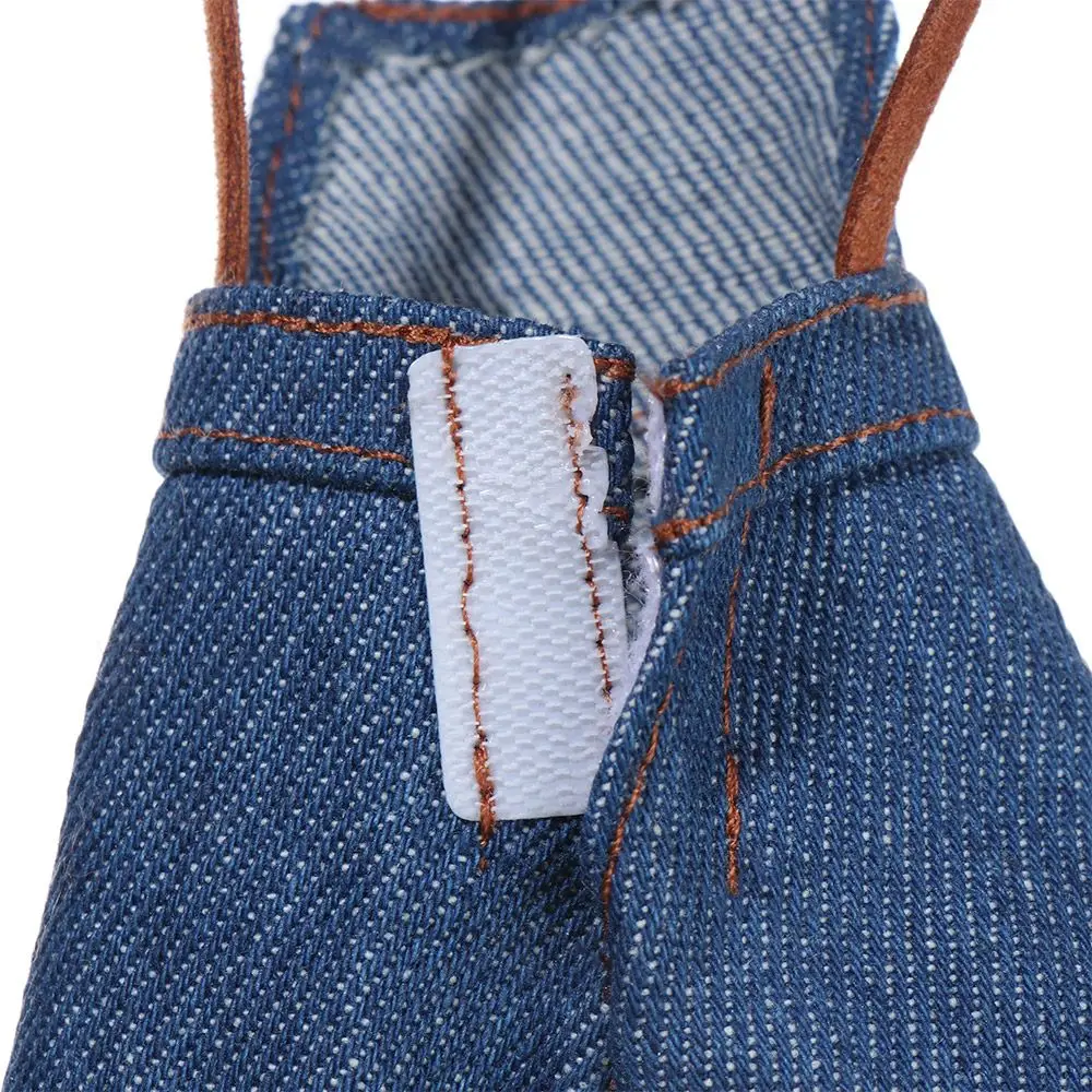 

Dressing Up Play House Kids Gift Doll Overalls Mini White T-shirt Accessories Doll Clothes