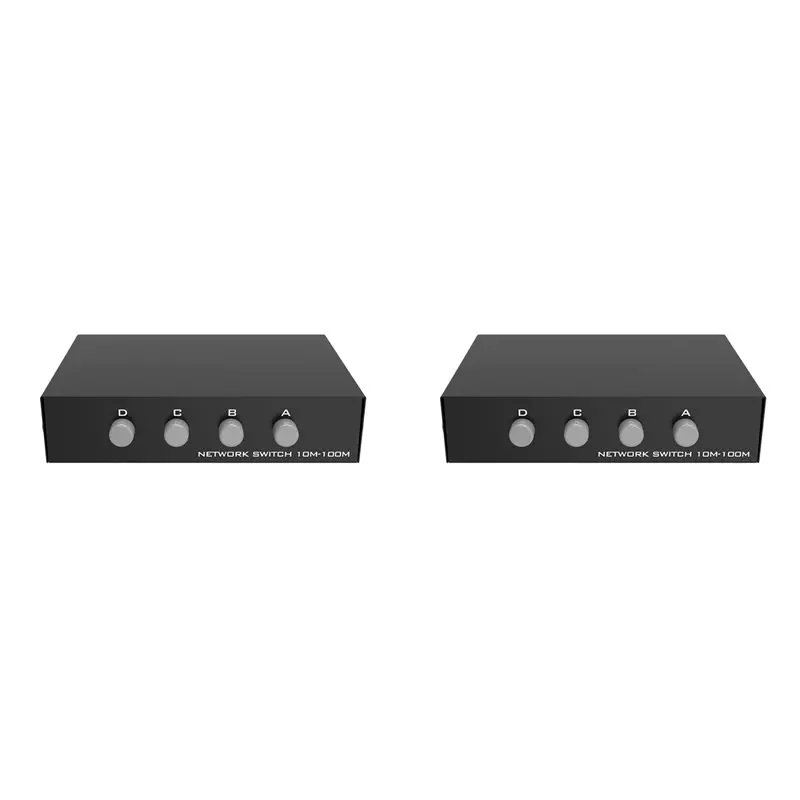 

Exquisite-2X 4 In 1 Out 100/1000Mbps Gigabit Network Switch 5 Port Ethernet Switch Internet Splitter Desktop RJ45 Network Switch