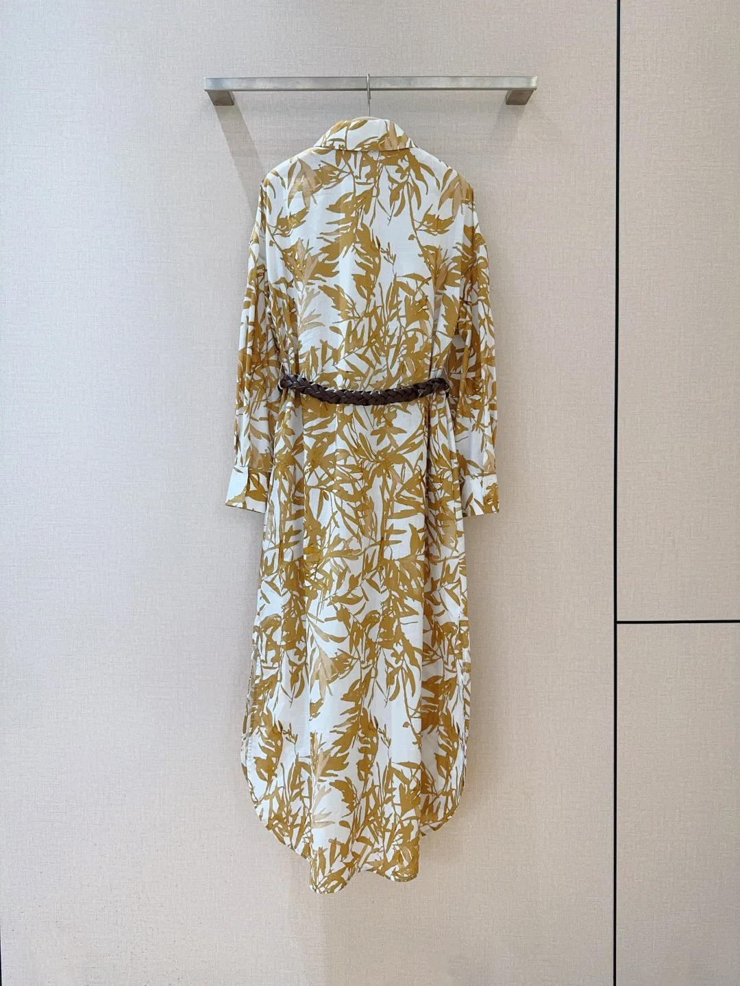 

2025 Early Spring New Fashion Temperament Casual Dress Loose Versatile Slim Shirt Print Skirt