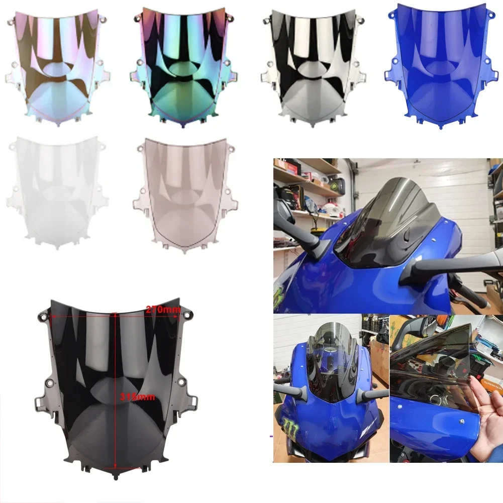 

Motorcycle Windshield Windscreens Wind Deflectors Front Glass For Yamaha R1 YZF1000 YZF-1000 2015 -2017 2018 2019