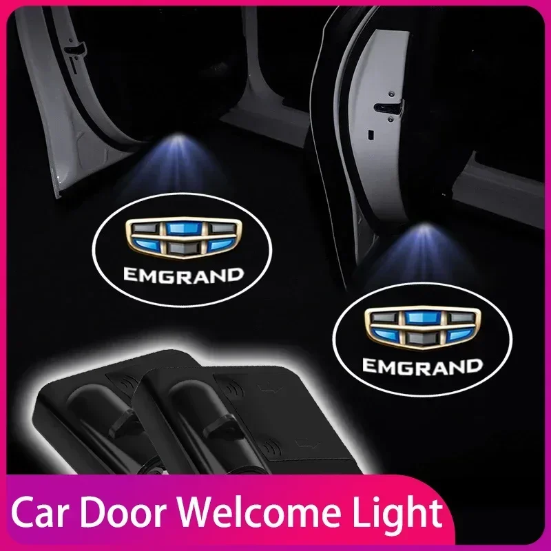 

Car Door Welcome Courtesy Projector Lamp LED HD Logo Light Accessoriest For Geely Boyue Coolray Sx11X6 EX7 Emgrand X7 GC6