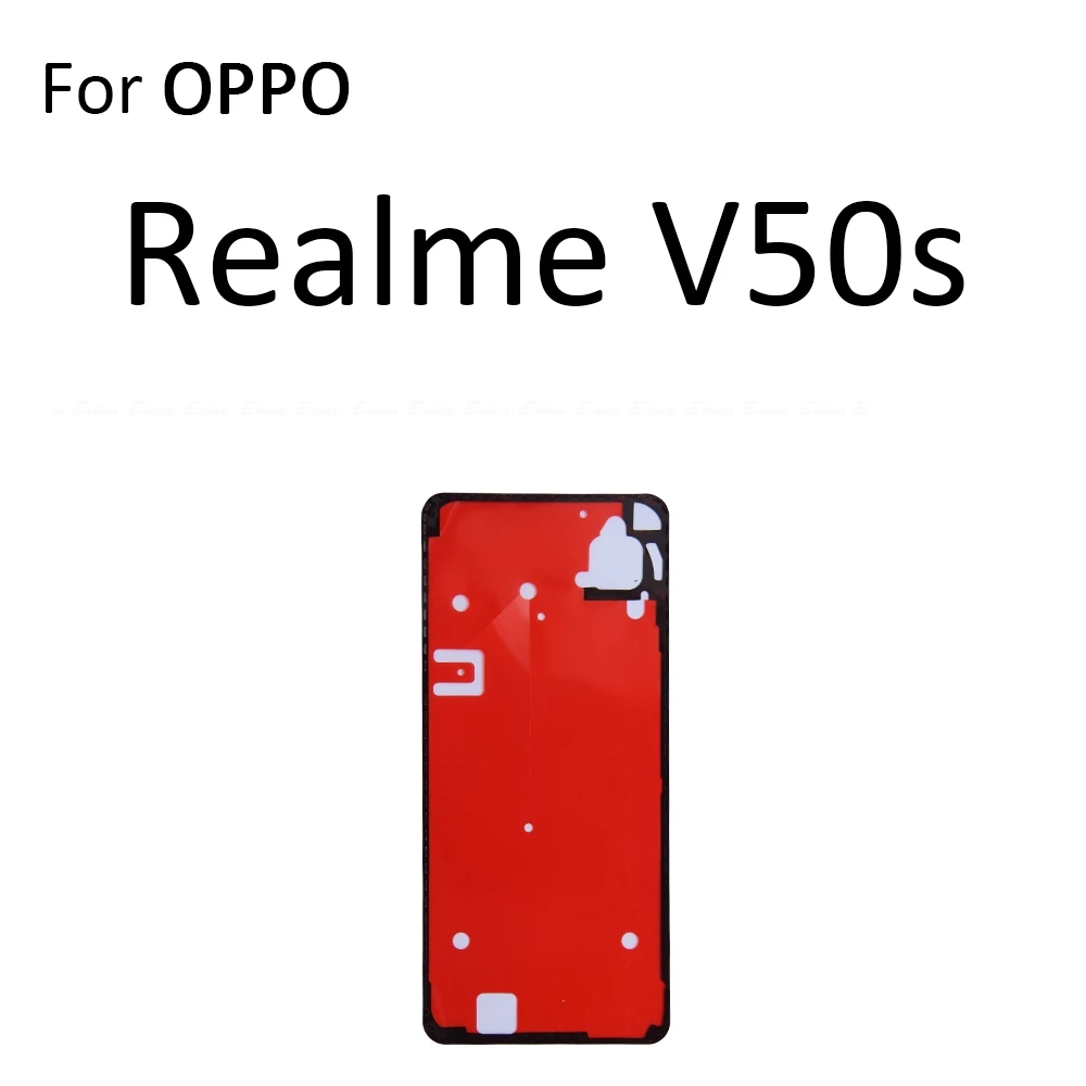 الملصق الخلفي غطاء البطارية الخلفي لاصق الباب الخلفي شريط لاصق ل ممن لهم Realme V11 V11s V13 V15 V20 V23 V23i V25 V5 V50 V50s 5G