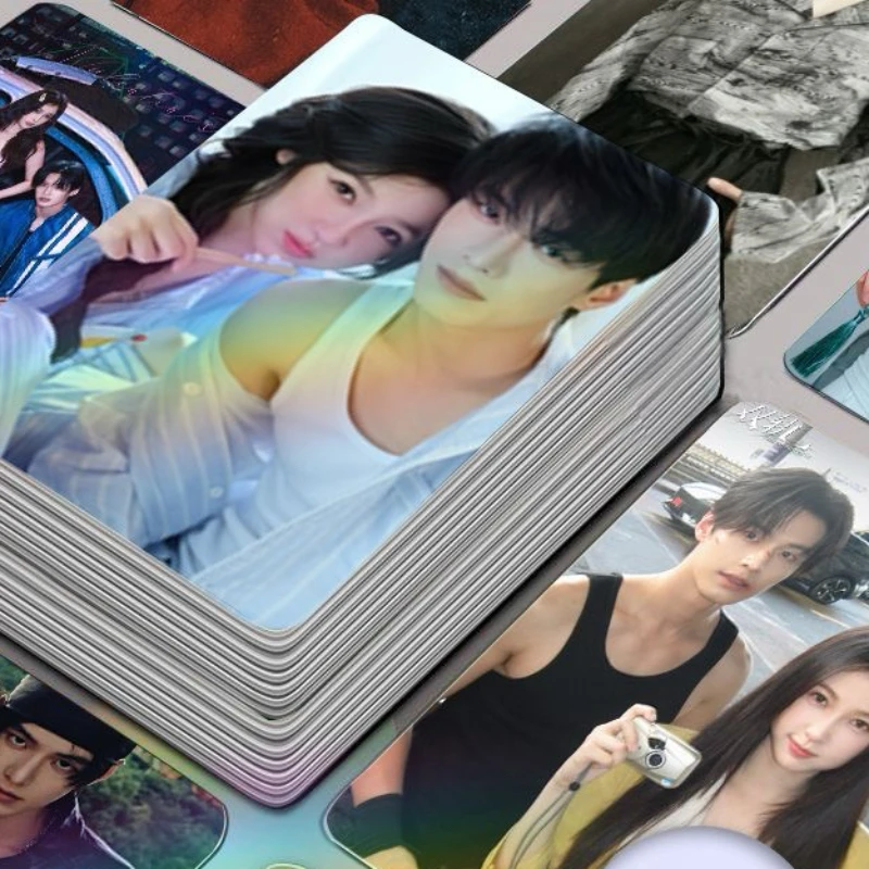 30/50PC No Repeat He Yu Yu Shuxin TV Speed and Love Jin Zhao Jiang Mu Drama Stills Double-side Print 3 Inch Card