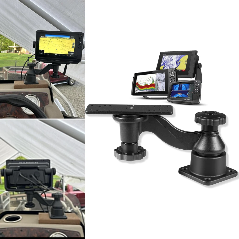 aluminium-fish-finder-chartplotter-mount-reinforced-horizontal-swing-arm-marine-electronic-mount-for-5-to-12-screens