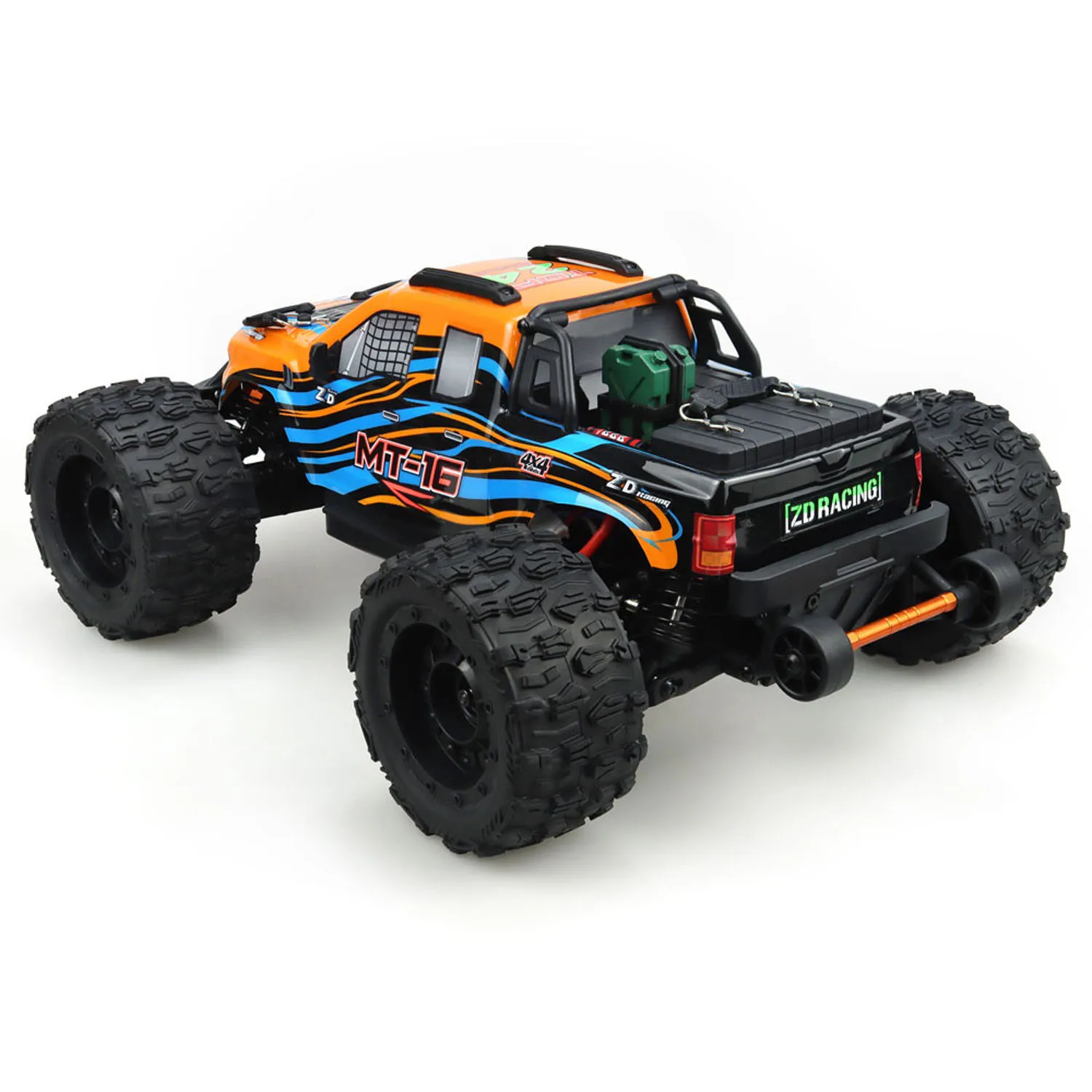 1/16 ZD Racing MT16 RC Big Tire Truck 4x4 Ferngesteuertes Offroad-Fahrzeug 2845 Bürstenloser Motor 35A ESC Akku RTR Modellauto – Detail 2