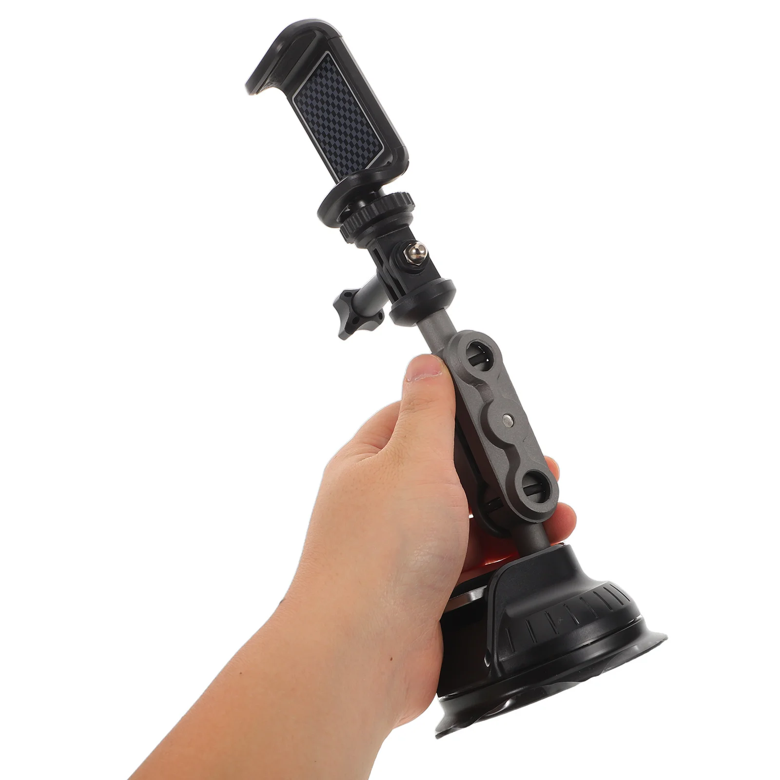 Action Camera Suction Cup Mount Black 360 Degree Rotating Car Holder Adjustable Clamp for Car Dashboard Sports Cameras Driving