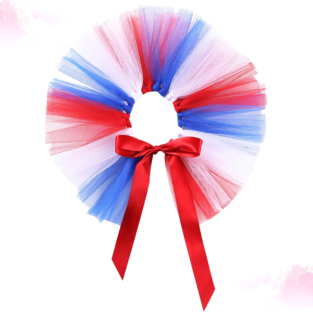 

Pet Gauze Skirt American Independence Day Mesh Beautiful Pet Clothes Dog Dress Pet Supplies For Puppy Dog