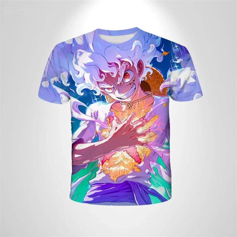 One Piece Chopper Drum Island T-Shirt Sommer Anime Kurzarm-Tops Unisex Atmungsaktives Jersey Schnelltrocknend Streetwear Alltag