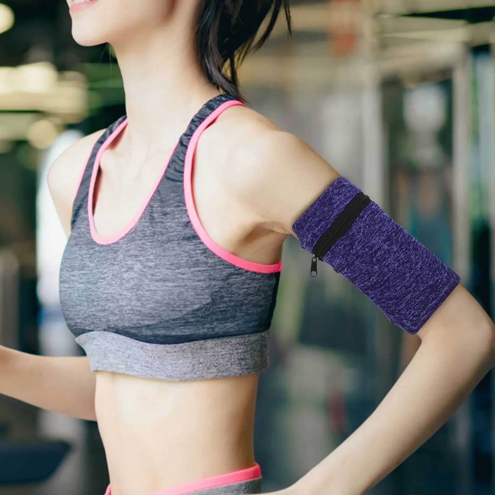 

Sports Phone Armband Bag Elastic Arm Storage Pouch for Running Cycling Workout Secure Comfortable Fit Lightweight Breathable