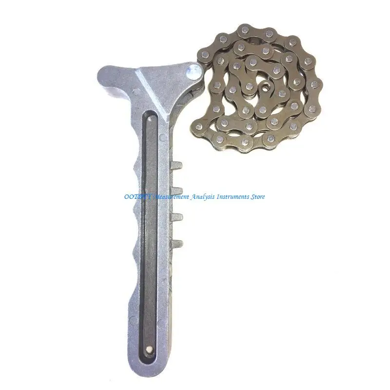 367D Durable Oil Filters Remover Accessories Metal Car Engine Torque Chain Wrench Grip Spanner Universal Oil Chain Wrench