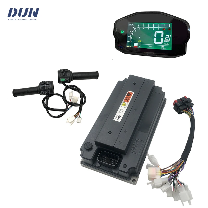 

VOTOL EM200/2 Controller V2 Boost 300A Peak Phase 550A 4KW-6KW with DKD Dipslay and T08 Throttle for wheel Hub Mid-drive Motor