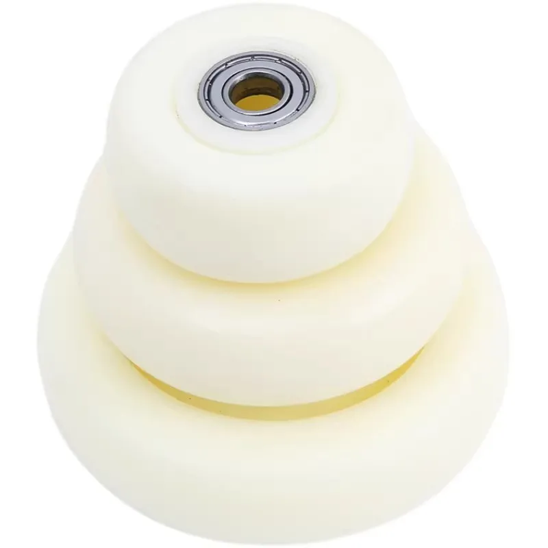 High-Temperature Resistant Nylon Single Wheel Casters - 3-inch, 4-inch, 5-inch Corrosion-Resistant Bearingless Casters