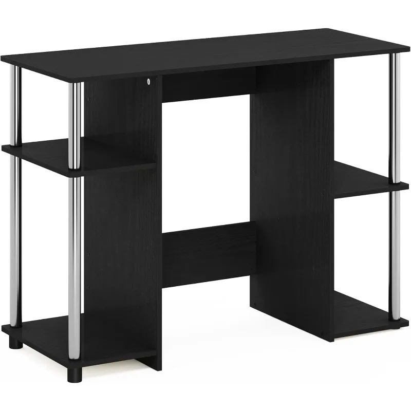 

Jaya Computer Study Desk, Americano/Stainless Steel