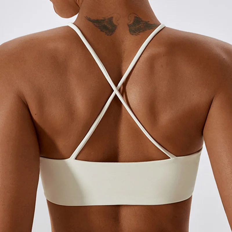 Sports Underwear Cross Yoga Fitness Top Open Back Sport Bras Push-Up Bra Sportswear Sports Top Female Sports Wear For Women