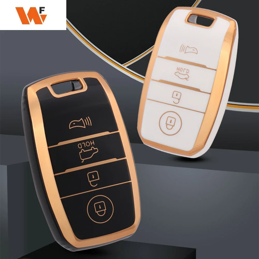 

4 Buttons TPU Car Remote Key Case Cover Shell Fob For KIA RIO 5 Sportage Ceed Cerato K3 K4 K5 Sorento Optima Picanto Soul Forte