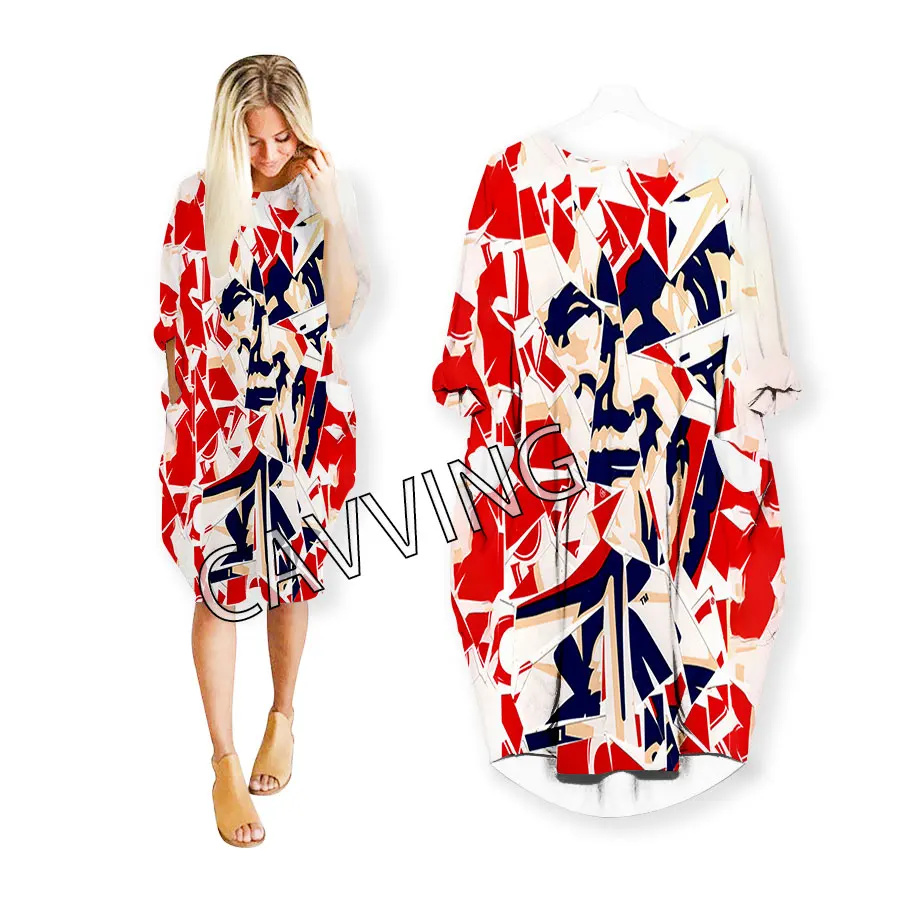 Cavving 3d imprimir engraçado kfc moda engraçado camisa terno harajuku topo feminino anime vestido logotipo saia feminina vestido de mangas compridas