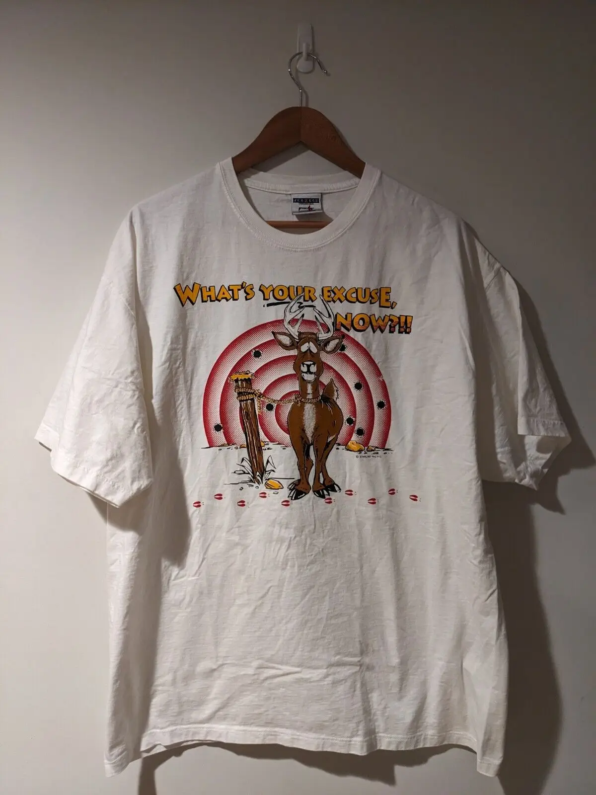 Винтажная футболка в стиле 90-х с изображением животных, охоты на оленя, шутки, смешные картинки, отличный подарок Винтажная футболка в стиле 90-х с изображением животных, охоты на оленя, шутки, смешные картинки, отличный подарок