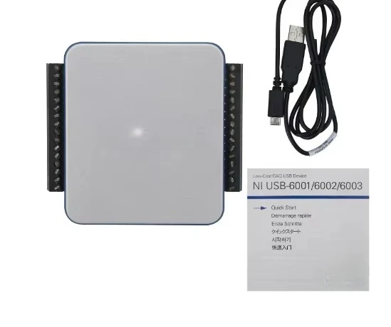 The new NI USB-6002 USB multi-function data acquisition card features 8 AI 16-bit and 2 AO digital I/O LabVIEW capabilities