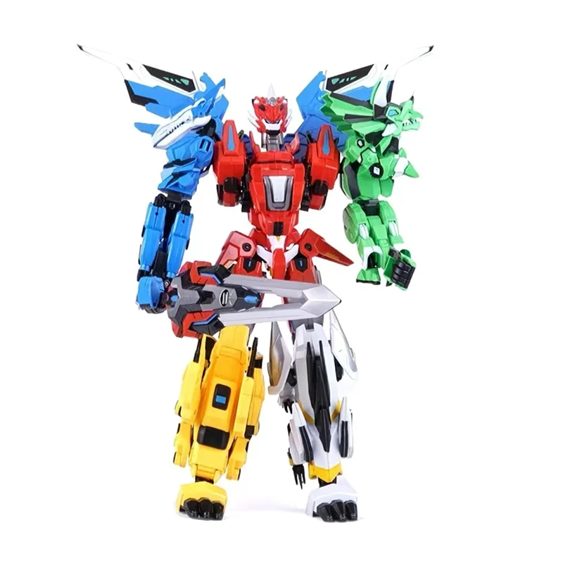 

5in1 Dragon God Transformer Robot Feilong 2 Action Figure 38cm Deformation Plastic Toy Christmas Gift For Boys Kids