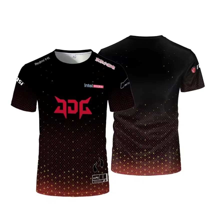 Униформа команды JDG для киберспорта, футболка с игрой LOL для мужчин, футболка из первого джерси для киберспорта LPL, спортивные игры, CHERESPINT, быстросохнущая