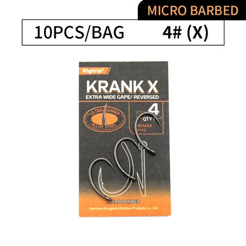 10 шт. Крючки для карпа Krank Hook EXTRA Extra Wide Gape