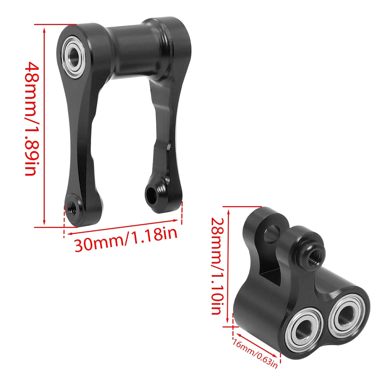 Aluminium Achter Schokdemper Swing Arm Steering Trekstanglager Voor LOSI 1/4 Promoto MX RC Motorfiets Upgrade Onderdelen