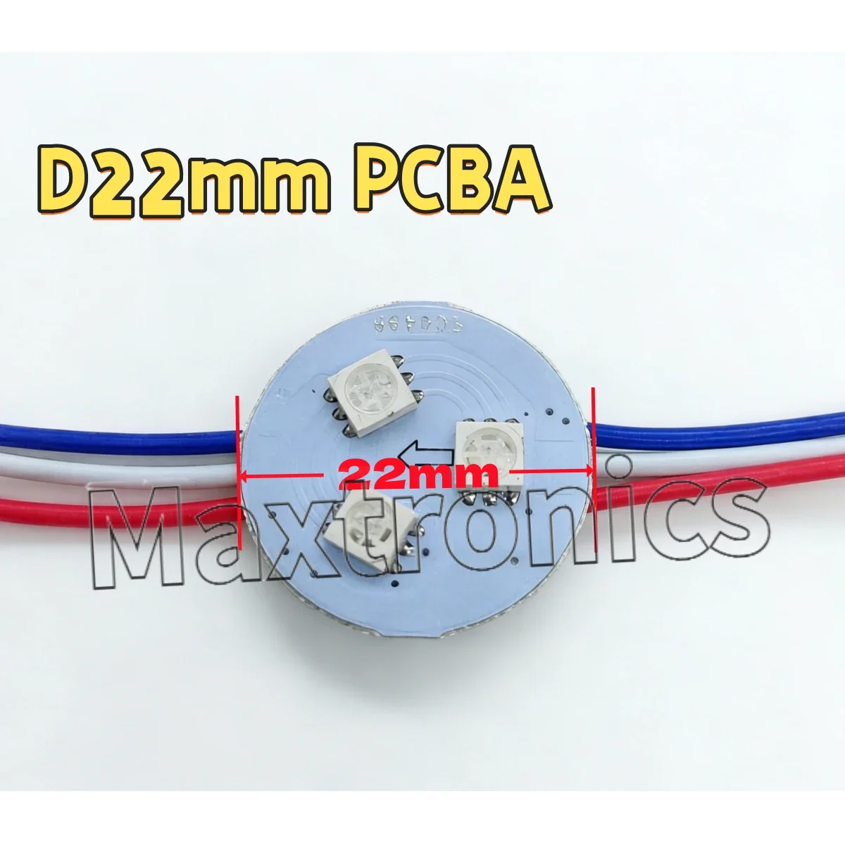 NEW DC12V 20-50PCS WS2811 LED Point Light PCBA (3 LEDs) D22mm 0.72W/LED GRB Addressable Pixel Light for LED Billboard Xmas Decor