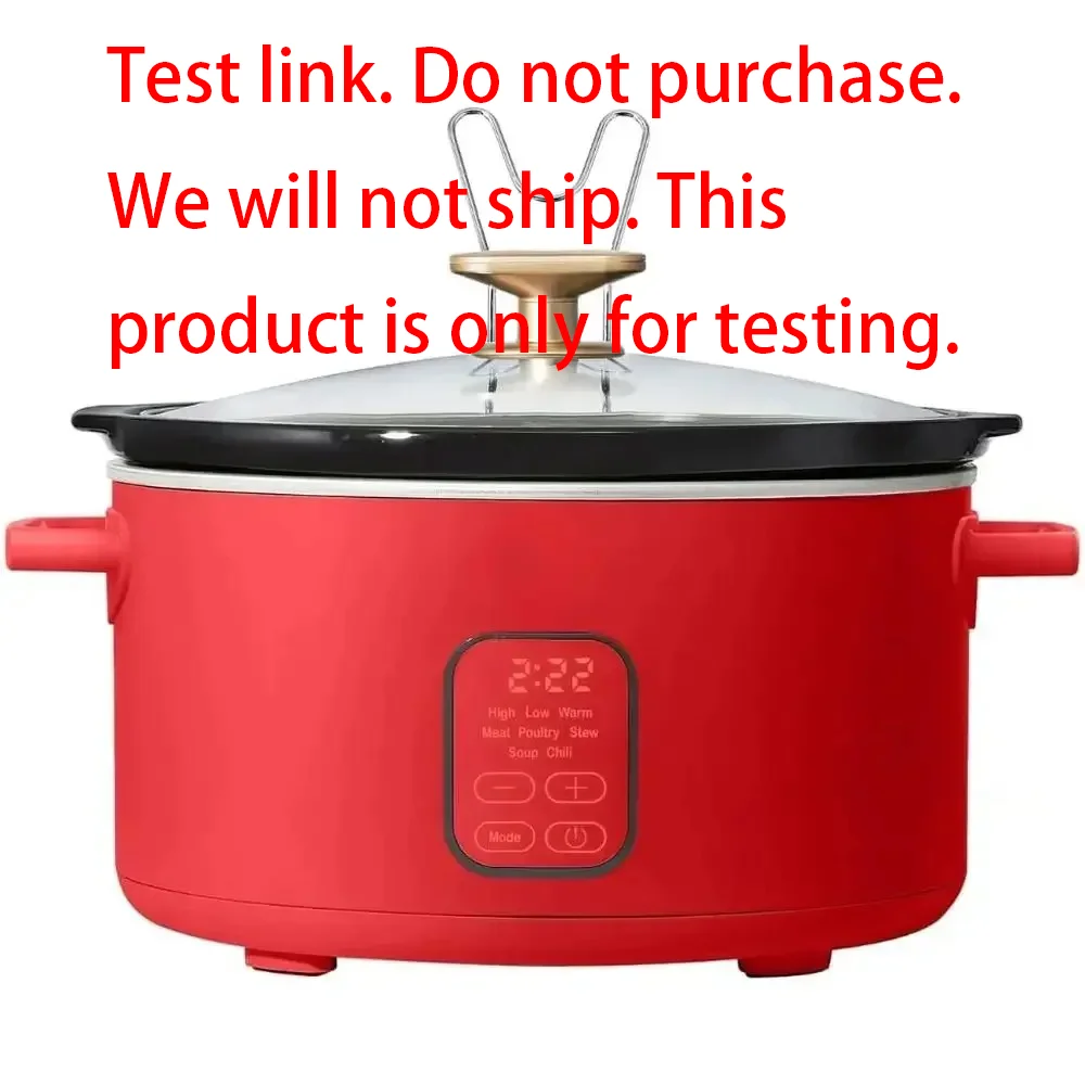 Test Link. Do Not Purchase. We Will Not Ship. This Product Is Only for Testing. Wonderul 6 Qt Programmable Slow Cooker - 5 Preset Cooking Functions