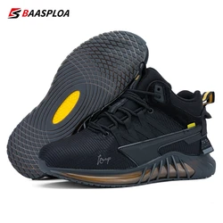 Baasploa 2022 novos homens inverno manter quente sapatos de caminhada à prova dwaterproof água moda masculina sapatos de algodão conforto ao ar livre casual sneaker