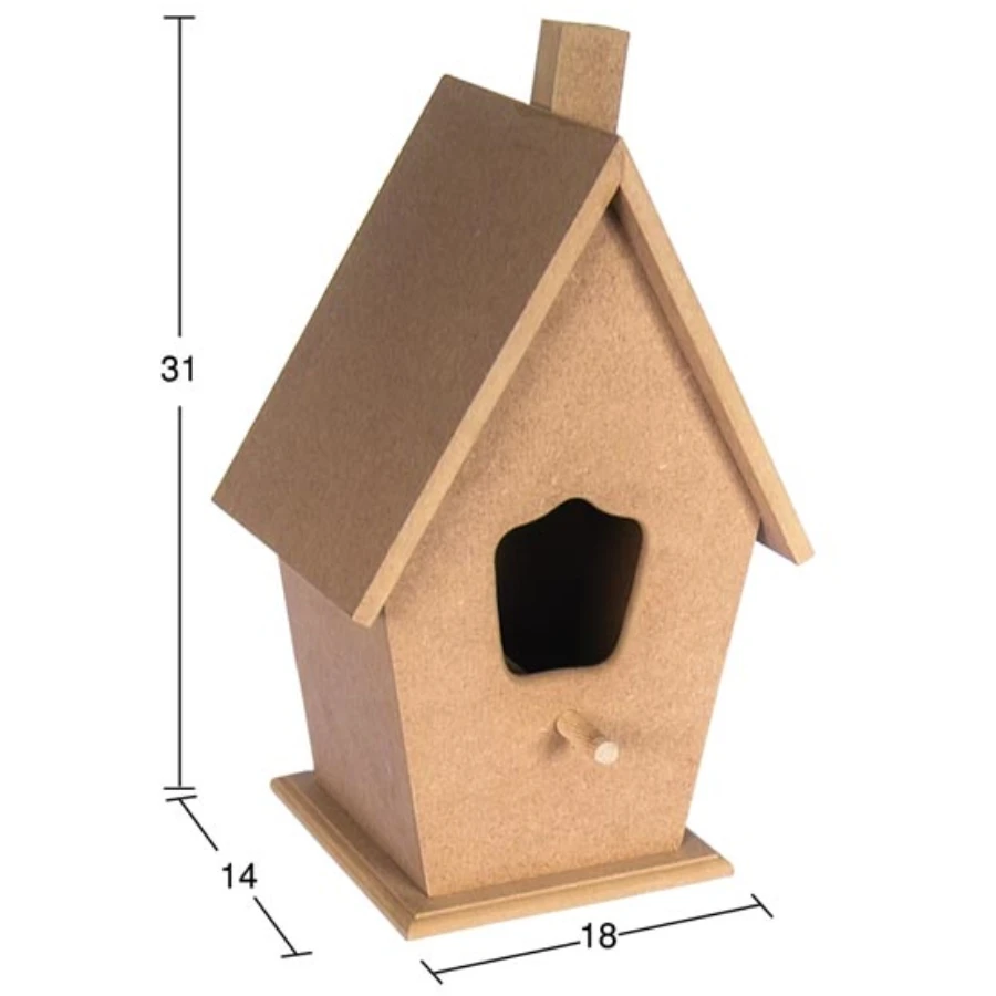 KU237 Large Bird House, Wooden Painting Mdf Bird House