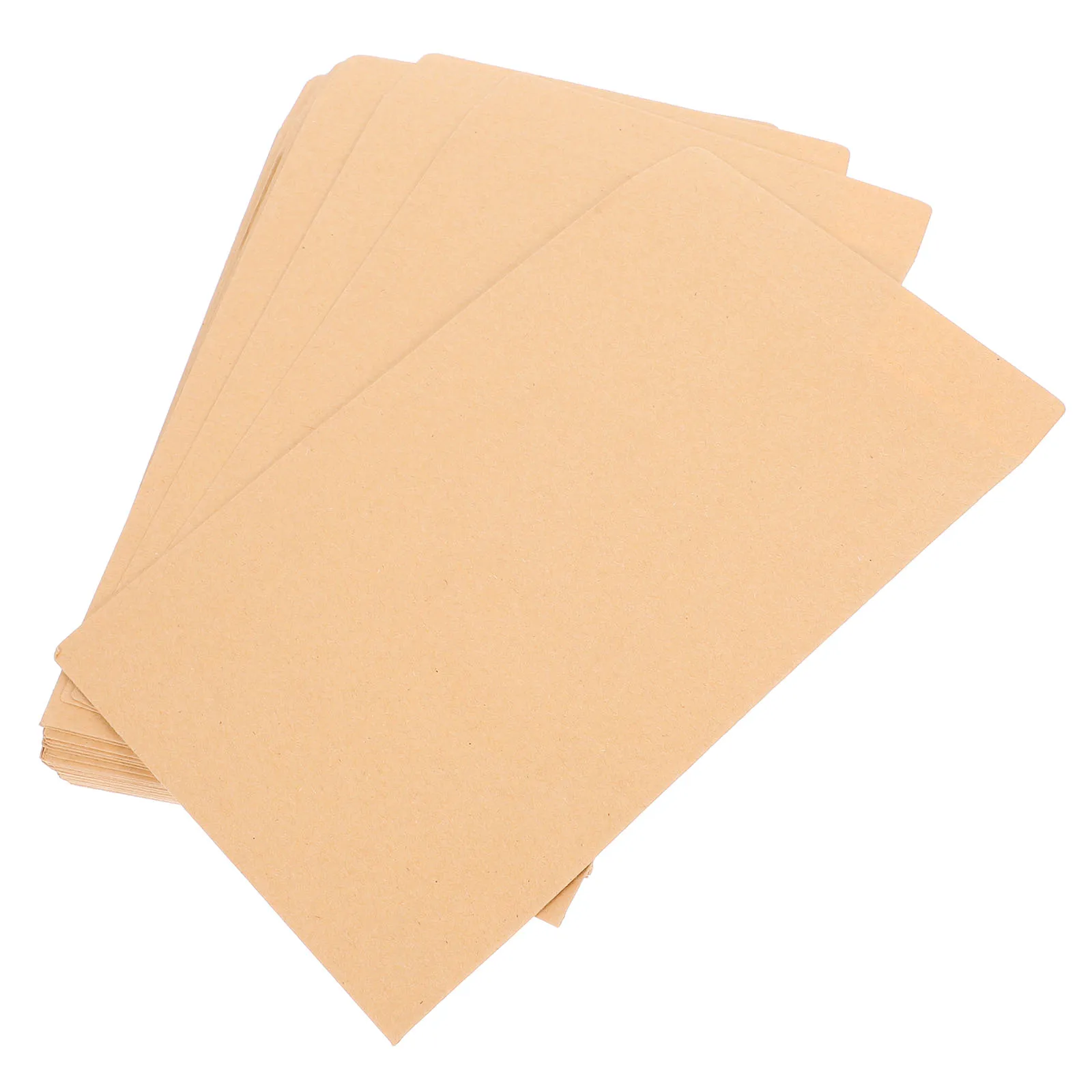 

50 Pcs Black Kraft Envelope Envelopes Small Double Sided Tape Card Decorative Paper