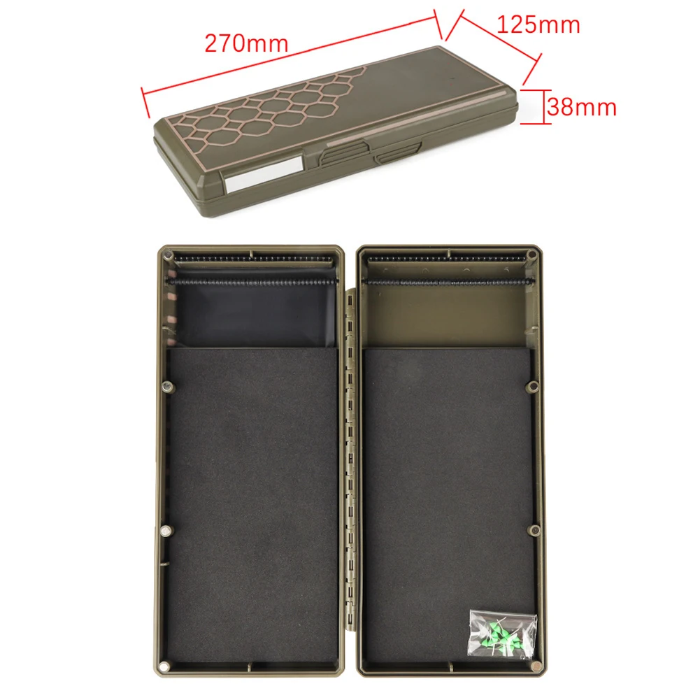 For Travel Angling Green Hook Line Box Fishing Tool Waterproof Switch PC ABS Material Multi-functional Storage