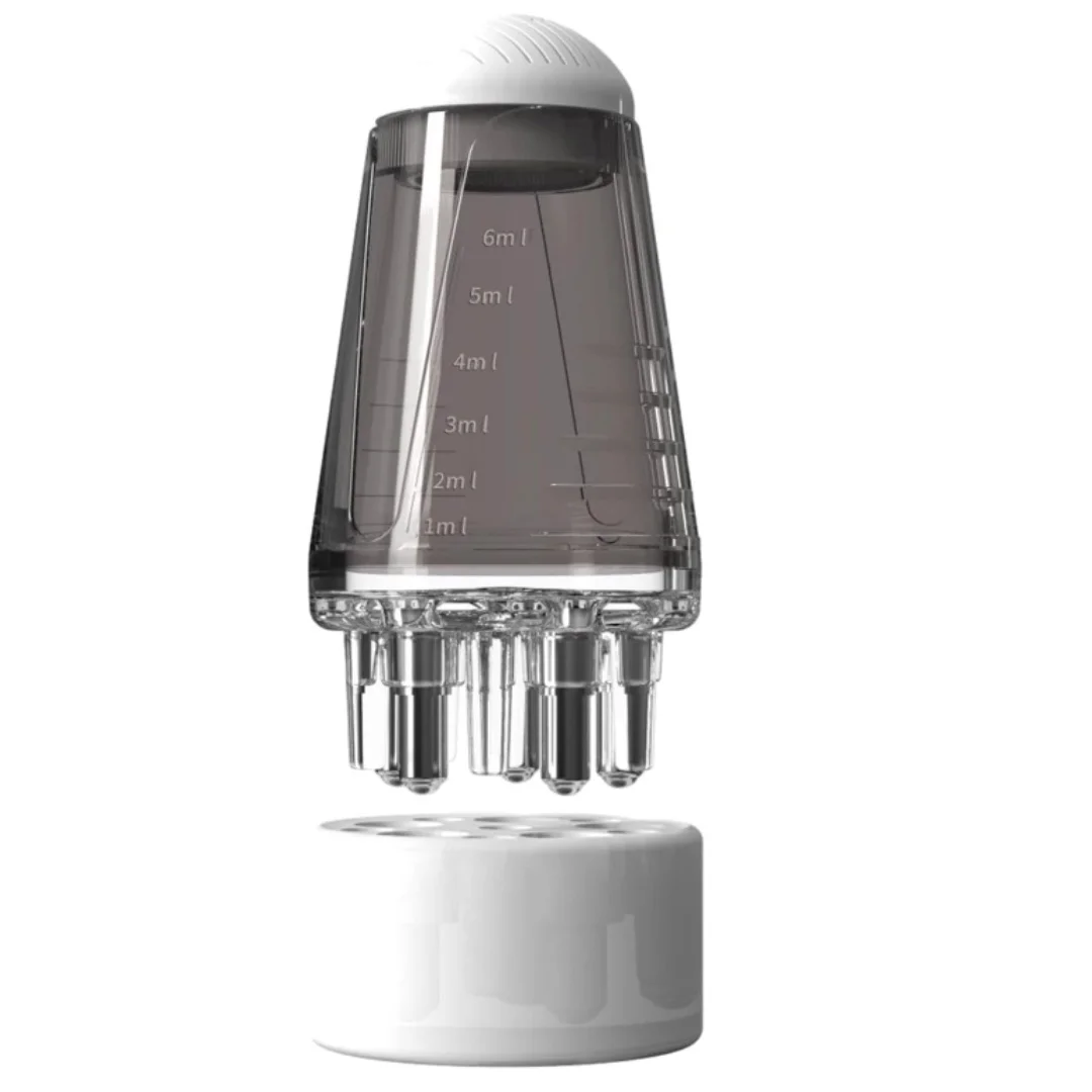 6 ml Kopfhaut Applikator Mini Kopf Massage Roller Ball Pinsel Haar Wachstum Ätherisches Öl Medizin Flüssigkeit Applikator Massage Kamm – Detail 8