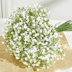 Artificial Gypsophila Fake Flowers, Baby Breath Flower, Wedding Party, Home Decoration, Floral Bouquets, DIY Accessories, 10 PCs, 15pcs 12 Main Sales Marriage Decoration - №6