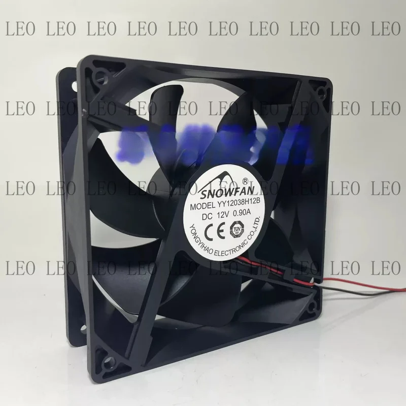 MY 1PCS For SNOWFAN YY12038H12B 12V 0.90A 12cm 2-Wire High-Airflow Inverter Cooling Fan