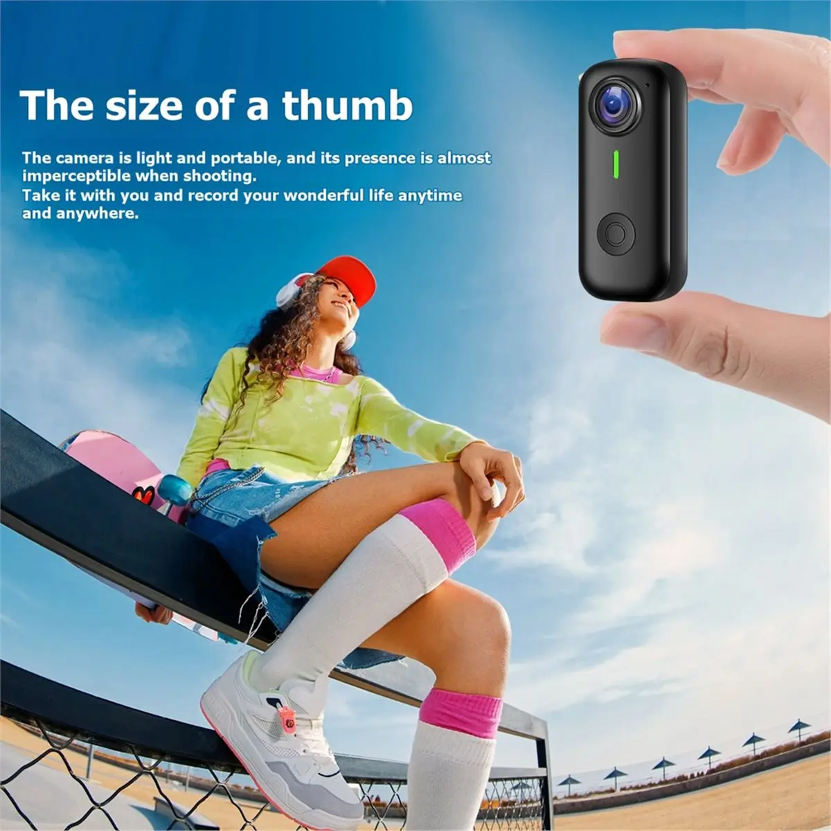 （2026 SUMMER）2.7K Magnetic Wearable Action Camera WiFi Night Vision Smart Anti Shake Hands-Free Body Cam for Sports Cycling Whit