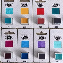 3ml Solid Half Block Monochrome Watercolor Paint Travel Set Artist's Art Supplies Students Outdoors Drawing Watercolor Paint