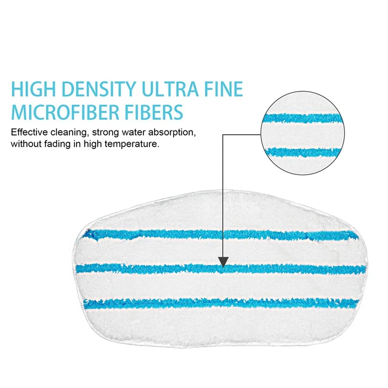 وسادات ممسحة بخار بديلة ، متوافقة مع PurSteam uresteam ، ThermaPro ، منظف ممسحة بالبخار 10 في 1 ، 8 عبوات