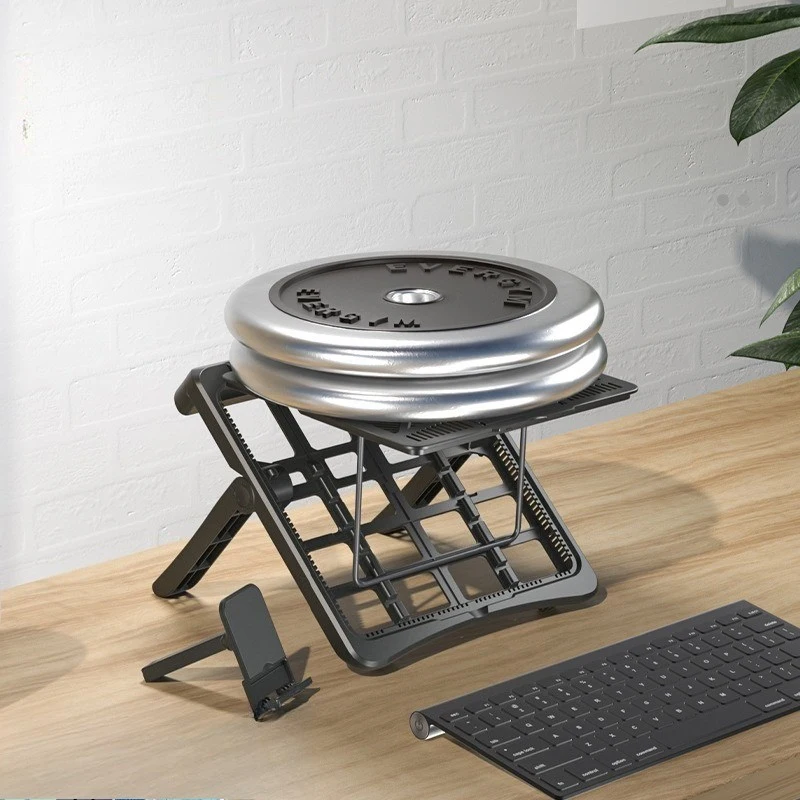 YY+Laptop Stand for Desk Foldable Computer Stand with Heat-Vent Laptop Riser Holder