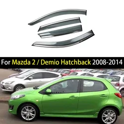 Car Window Visor For Mazda 2/Demio Hatchback 2008 2009 2010 2011-2014 Deflectors Window Rain Guard Weathershield Sun Rain Guard