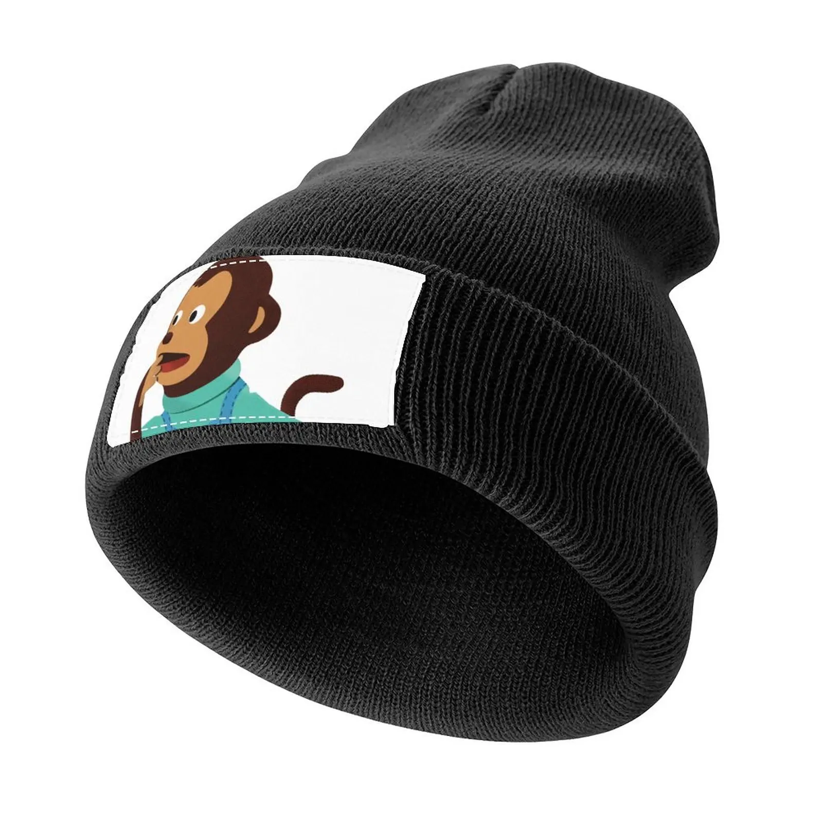 

Pedro aka Kento Surprised / Shocked Monkey Meme Illustration Knitted Cap Christmas Hat sun hat Woman Men's