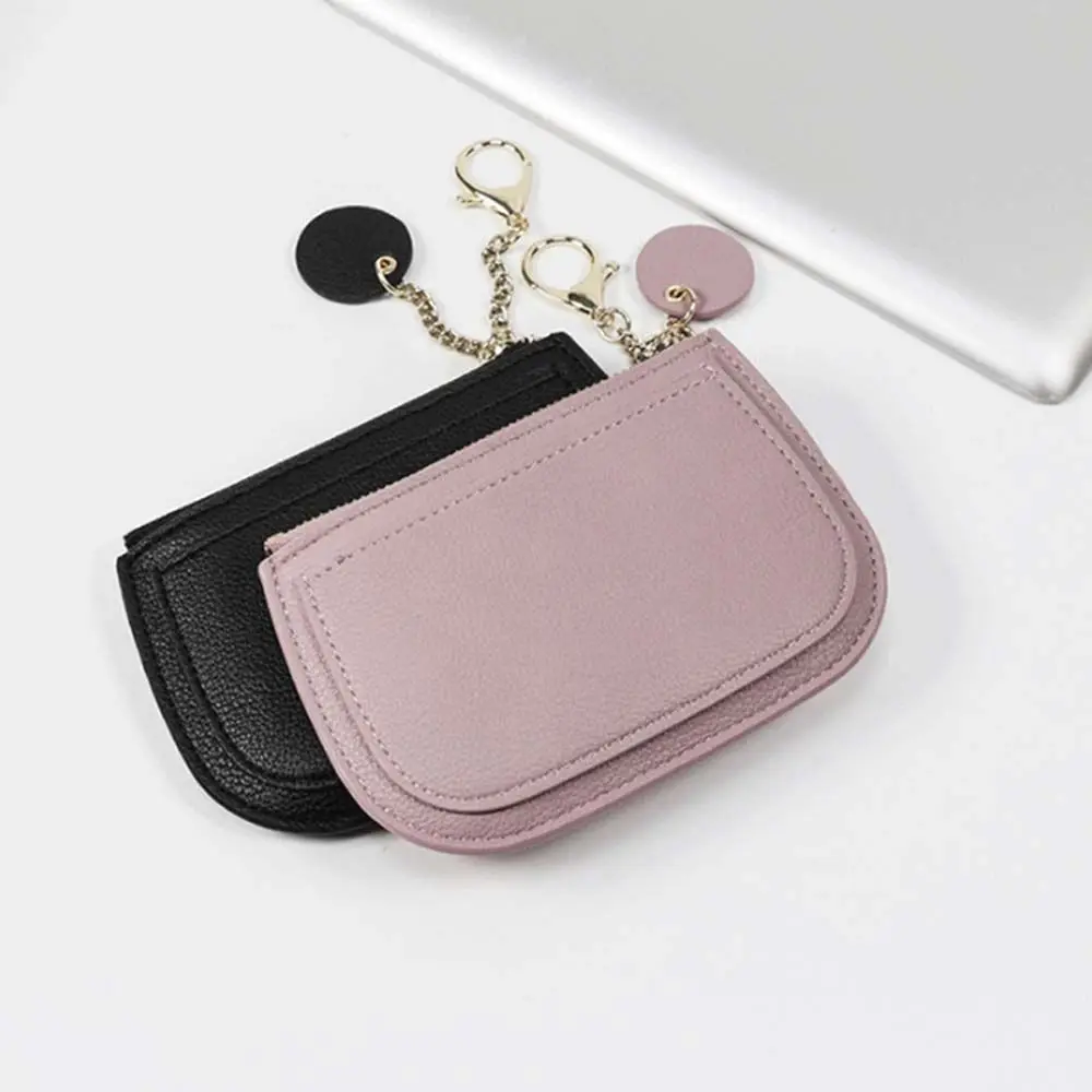 Portable Ultra-thin Coin Purse Women Card Holder Small Zipper Wallet Coin Purse Female ID Business Credit Card Bags