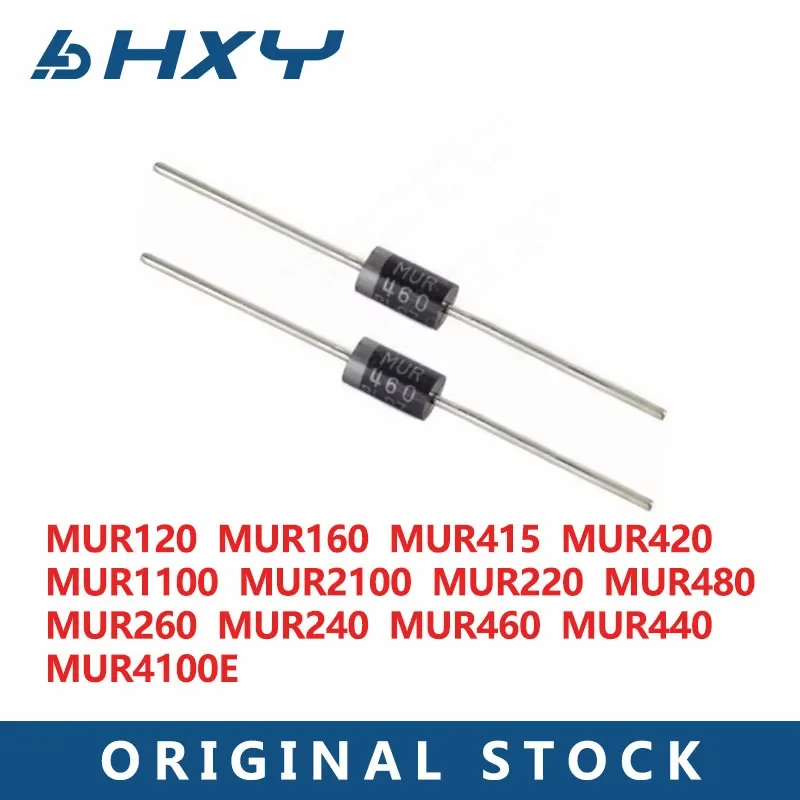 20 قطعة MUR120 MUR160 MUR220 MUR240 MUR260 MUR360 MUR415 MUR420 MUR440 MUR460 MUR480 MUR1100 MUR2100 MUR4100E صمام ثنائي للانتعاش السريع #1