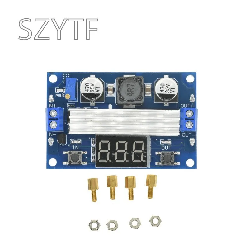 DC DC-DC 3~35V To 3.5~35V LTC1871 Booster Step Up Step-up Module Converter Regulated Power Supply+VoltMeter