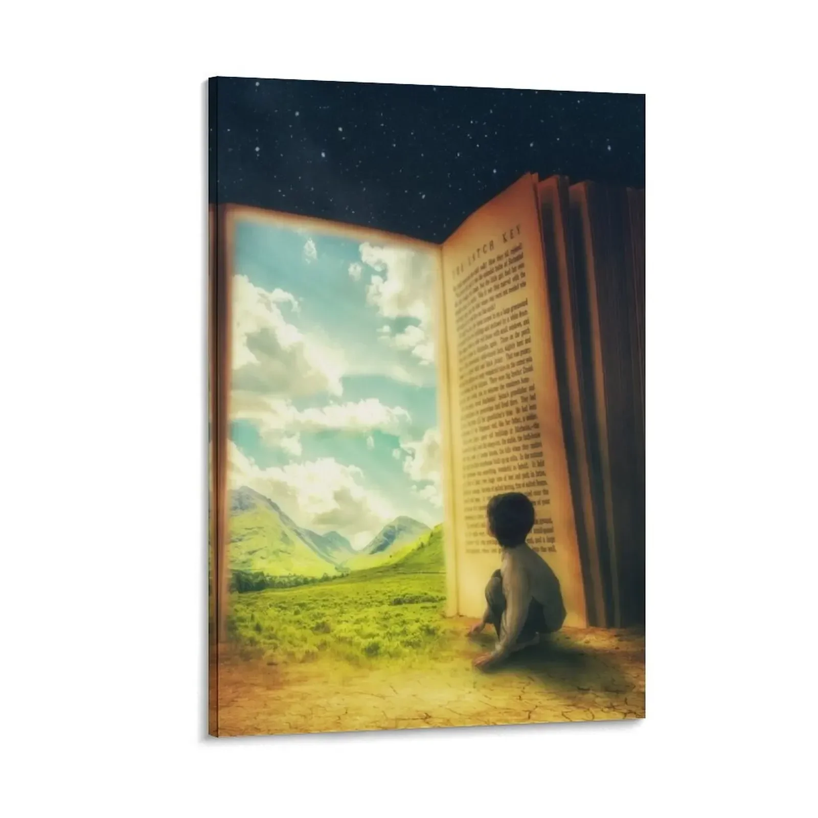 

Book Door of Fantasy World Canvas Painting fashion wall paintings poster anime room decorations for men